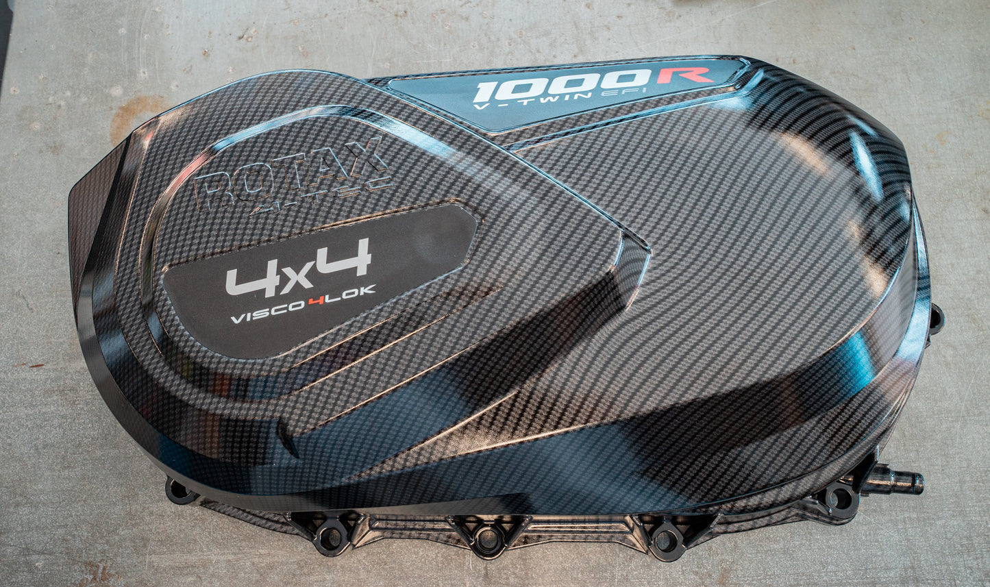 Make_Can-am Carbon Fiber Belt Box Cover (hydro-dipped)