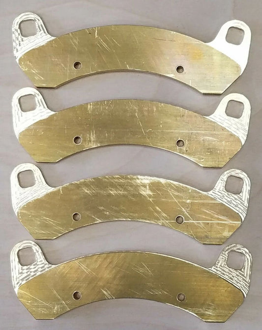 Polaris RZR XP TURBO Solid Brass Brake Pads FRONTS OEM#-2206231, REARS OEM#-2205949, 2203747